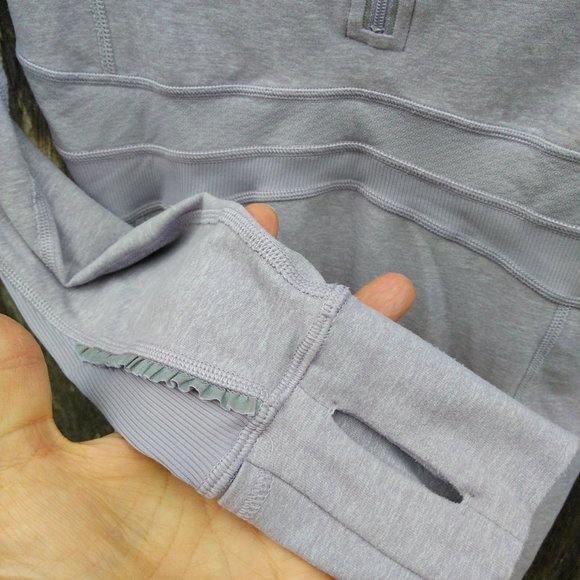 Lululemon 1/2 zip long sleeve top with back pocket 4 - Picture 2 of 8